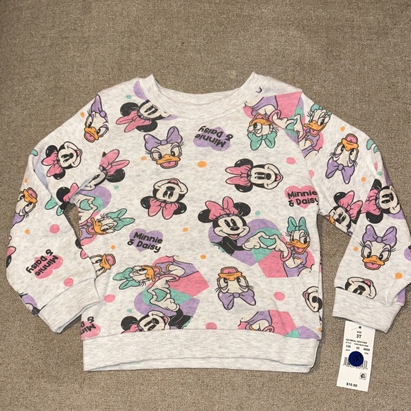 Disney Other - Disney Minnie & Daisy Kids Sweatshirt - Multicolor